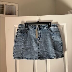 XL Denim Skort